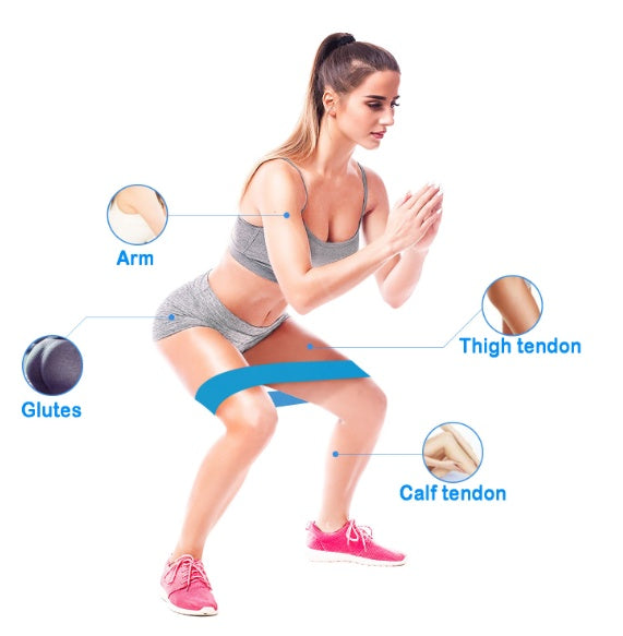 Widerstandsbänder Set – Elastische Fitness Booty Bänder für Yoga, Pilates &amp; Ganzkörpertraining