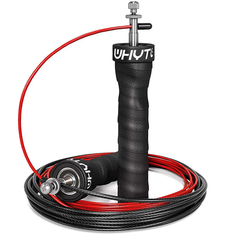 Profi Speed Springseil 2.5/3.4mm – Gewichtetes Crossfit Jump Rope mit Anti-Rutsch-Griffen