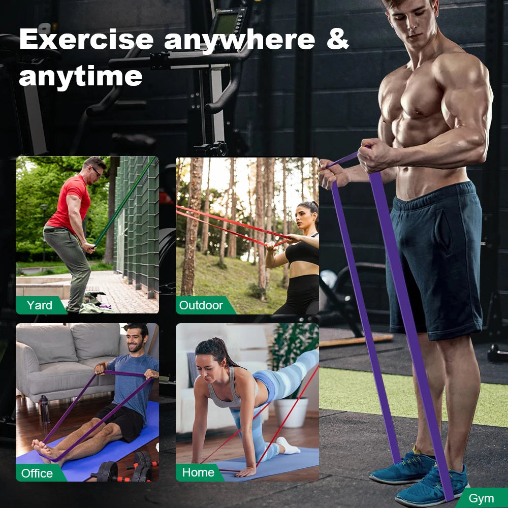 Fitness Widerstandsbänder Set 5–120lbs – Profi Resistance Bands für Krafttraining, Yoga &amp; Home Gym