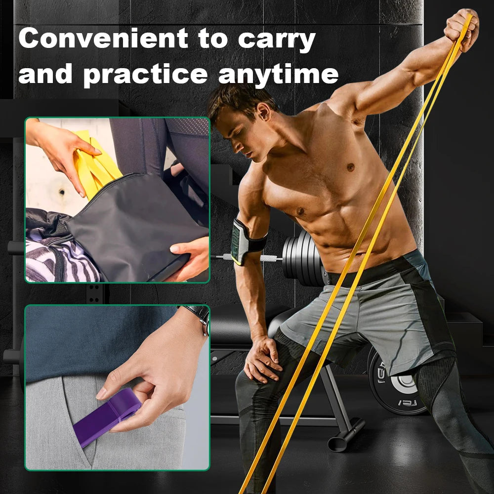Fitness Widerstandsbänder Set 5–120lbs – Profi Resistance Bands für Krafttraining, Yoga &amp; Home Gym